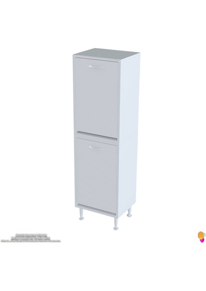 Esil Banyo Kirli Çamaşır Dolabı Banyo Dolabı 50 cm 4 Bölme Saklayıcı Sepetli Dolap 50x138x325 cm fırsatları