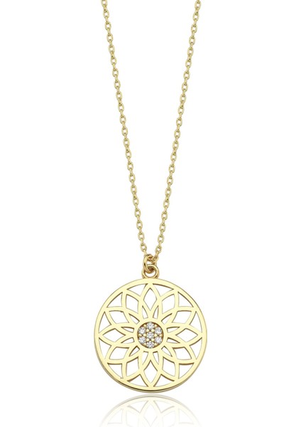 Yaşam Çiçeği 14 Ayar Altın Kadın Kolye