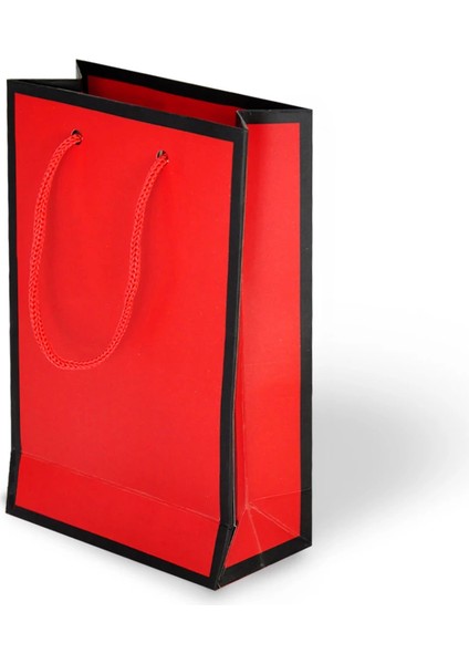 Kırmızı Karton Çanta 14X17CM