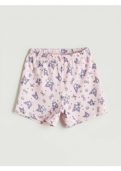 Yeni Sezon Beli Lastikli Kuromi Baskılı Kız Çocuk Pijama Alt