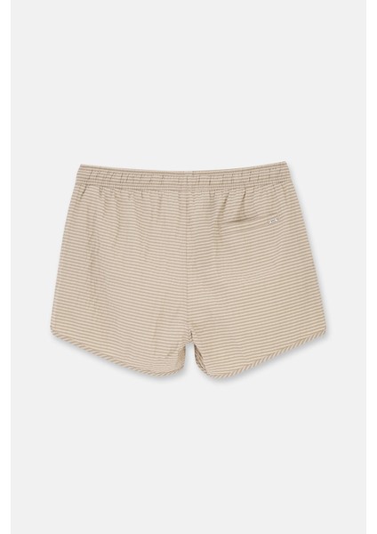 Bej Ekose Des. Mini Şort fiyatları