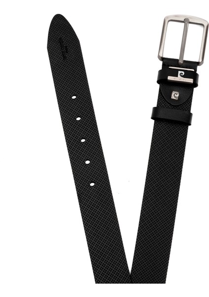Siyah Deri Erkek Kemeri (En 4 cm) PC2099SIV fırsatları