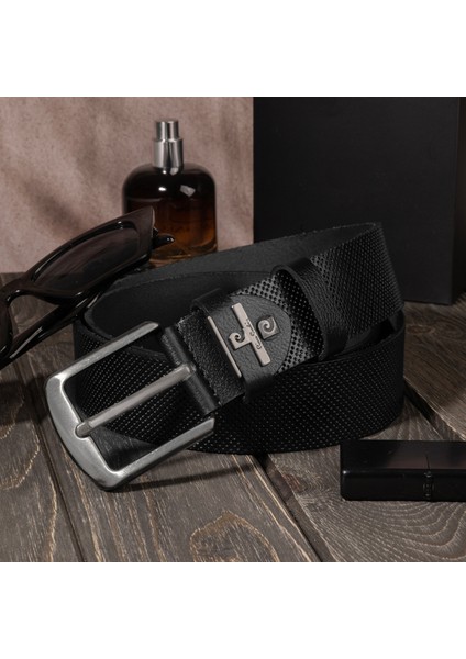 Siyah Deri Erkek Kemeri (En 4 cm) PC2099SIV indirimleri