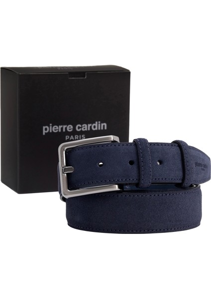 Lacivert Suet Deri Erkek Kemeri (En 3,5 cm) PC1009L3S