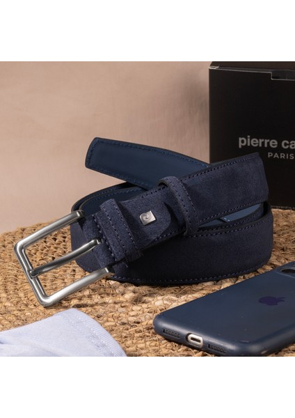 Lacivert Suet Deri Erkek Kemeri (En 3,5 cm) PC1009L3S indirimleri