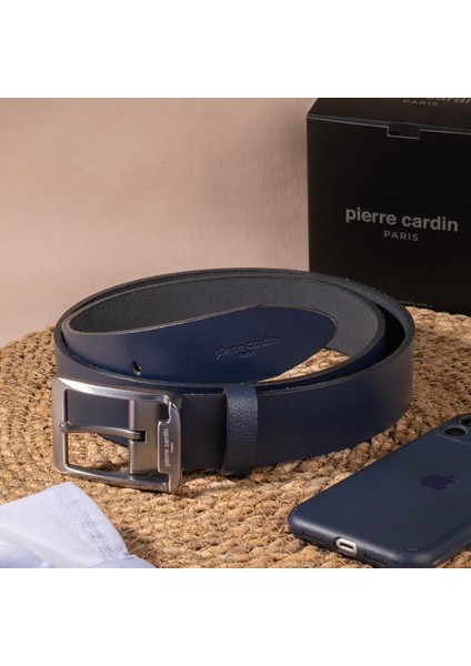 Lacivert Deri Erkek Kemeri (En 4 cm) PC3100P5W indirimleri