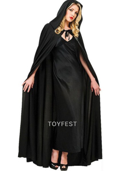 Cadılar Bayramı & Halloween - Kapüşonlu Pelerin Kostüm Aksesuarı 120 cm