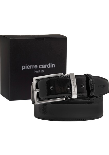 Siyah Rugan Deri Erkek Kemeri (En 3,5 cm) PC2209RSR6