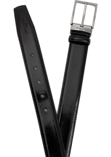 Siyah Rugan Deri Erkek Kemeri (En 3,5 cm) PC2209RSR6 fırsatları
