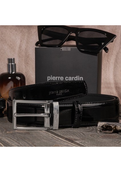 Siyah Rugan Deri Erkek Kemeri (En 3,5 cm) PC2209RSR6 indirimleri