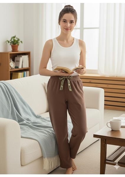 Kadın Vizon Polar Pijama Altı