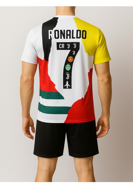 Cristiano Ronaldo Tüm Takımlar Özel Konsept Görsel Çocuk Forma Takımı 4 Parça Forma Şort Çorap Bileklik Hediye fiyatları