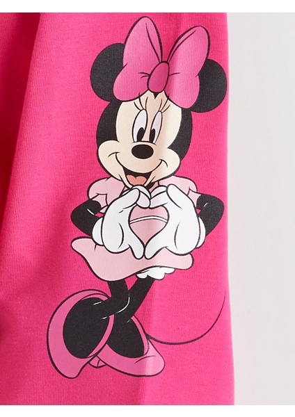 Yeni Sezon Minnie Mouse Baskılı Kız Çocuk Tayt modelleri