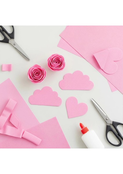 Açık Pembe Krapon Kağıdı 50X200