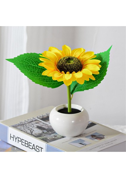 Ayçiçeği Lambası Işıkları Masa Lambası Çiçek Masası Lambası LED Ayçiçeği Gece Işığı Oturma Odası Yatak Odası Ev Oturma Odası Için (Yurt Dışından) fiyatları