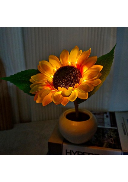 Ayçiçeği Lambası Işıkları Masa Lambası Çiçek Masası Lambası LED Ayçiçeği Gece Işığı Oturma Odası Yatak Odası Ev Oturma Odası Için (Yurt Dışından) indirimleri