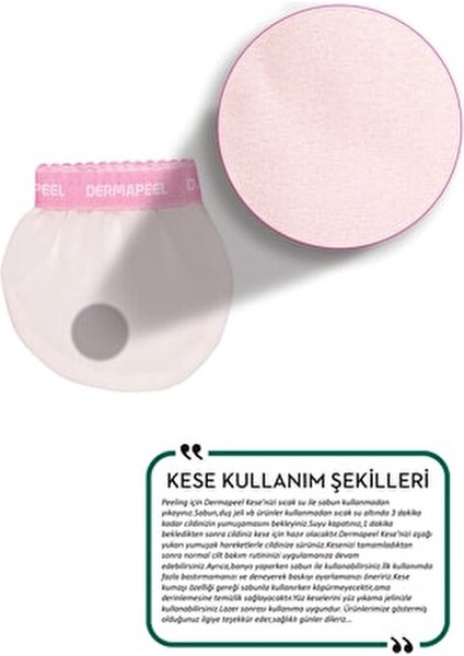 Kalın Banyo Kesesi + Pink Touch Yüz Kesesi Set