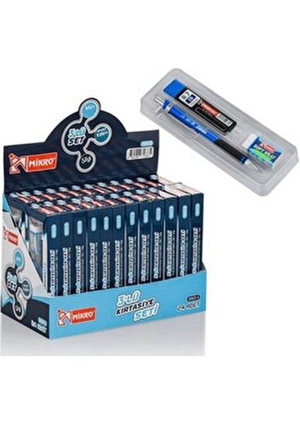 Mekanik Kurşun Kalem Seti 0,7 mm Ergonomik Tasarım ve Yumuşak Kavrama 3'lü fiyatları