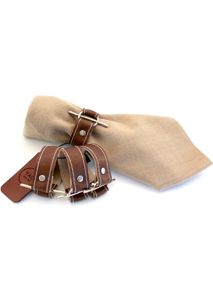 Taba 4lü Deri Amerikan Servis ve Peçete Halka Seti