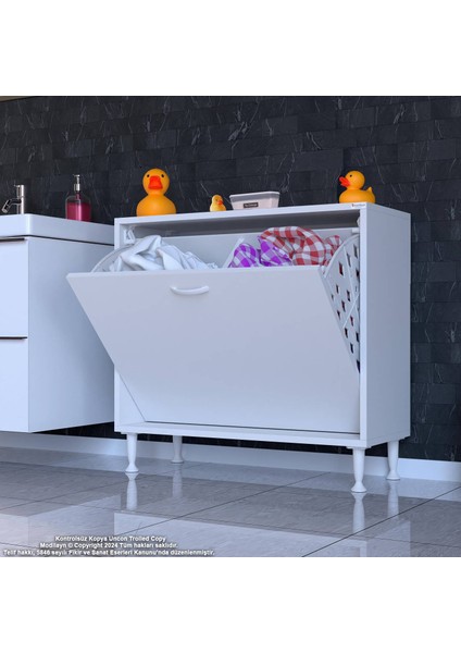 Magno Banyo Dolabı Düzenleyici Dolap 80 cmÇift Gözlü Sepet Hazneli Mini Banyo Dolabı 80x75x32,5 cm modelleri