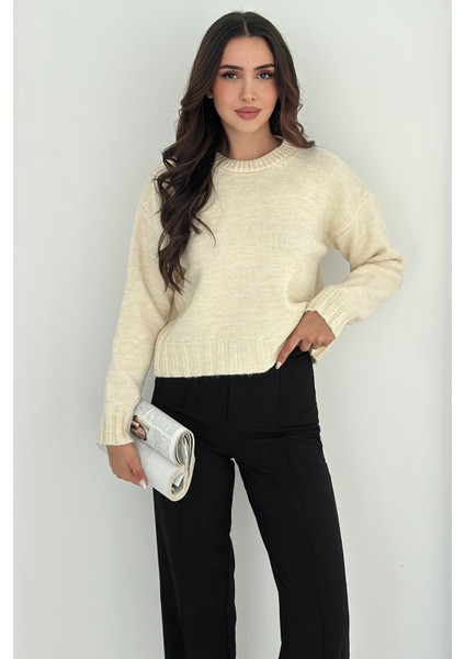 Kadın Örgü Kalın Triko Kazak – Yumuşak & Günlük Stil fiyatları