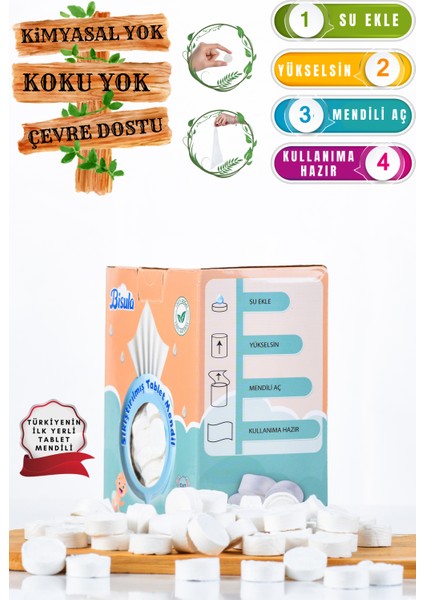 Sıkıştırılmış Tablet bebek Mendil – Su ile Açılan Tek Kullanımlık bebek Temizlik Bezi (250 adet) fiyatları