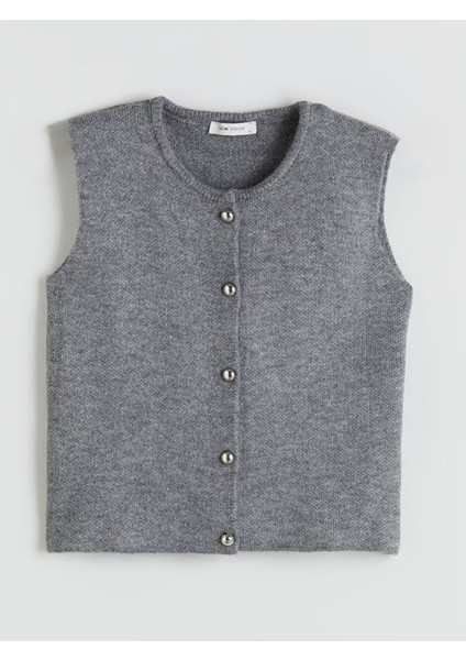 Yeni Sezon Bisiklet Yaka Kadın Triko Yelek indirimleri