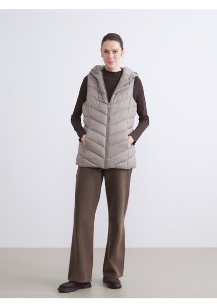 Yeni Sezon Kapüşonlu Kadın Şişme Yelek modelleri