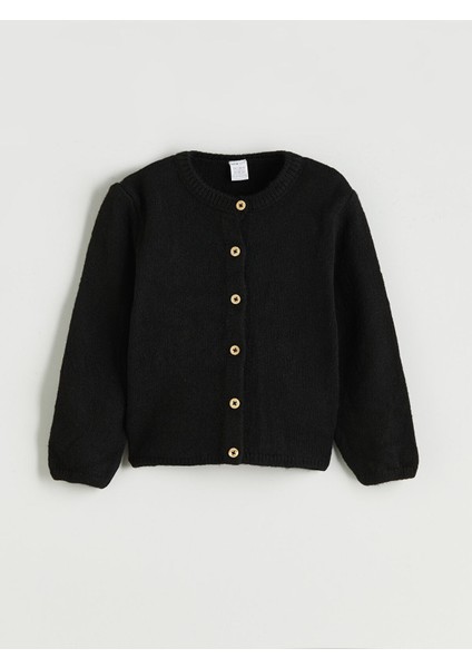 Yeni Sezon Bisiklet Yaka Kız Çocuk Triko Hırka