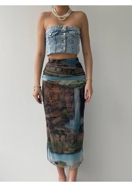 Lara Transparan Midi Etek