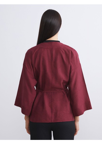 Yeni Sezon Şal Yaka Dokulu Kadın Kimono fırsatları