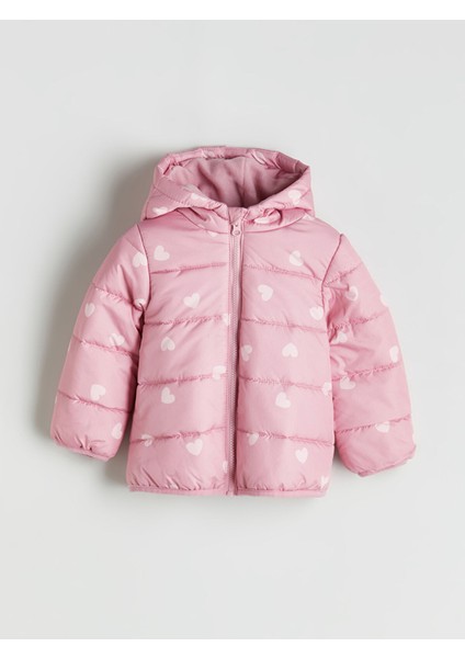 Yeni Sezon Kapüşonlu Uzun Kollu Kız Çocuk Mont
