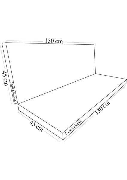 Salıncak Minderi 45X130 cm Keten Kumaş indirimleri