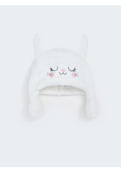 Yeni Sezon Hareketli Kulak Detaylı Kız Çocuk Kar Şapkası