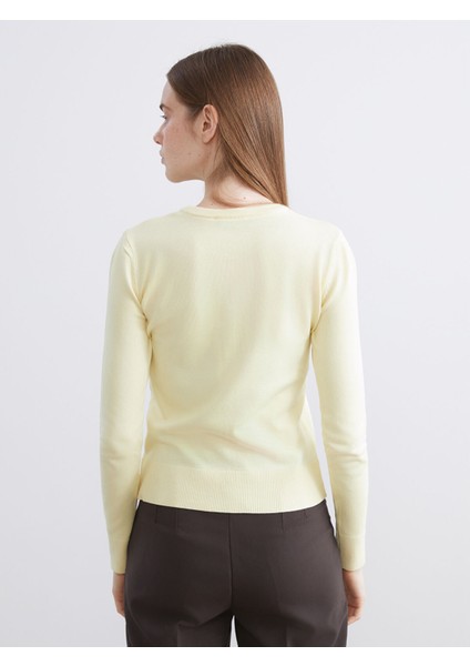 Yeni Sezon Bisiklet Yaka Kadın Triko Hırka fırsatları