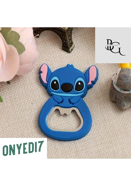 Stitch Temalı Magnetli Şişe Açacağı – Kawaii Tasarımlı Mutfak ve Bar Aksesuarı - Açacak