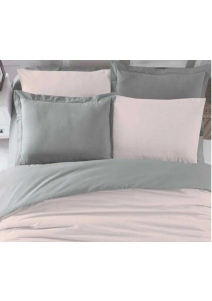 Çift Kişilik Lastikli Çarşaflı Nevresim Takımı Pamuklu Four Season Pudra Gri modelleri