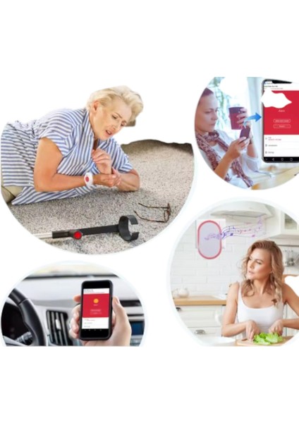 Yaşlı Panik Bilezik Buton Sos Acil Kablosuz Wifi Özelliği fiyatları