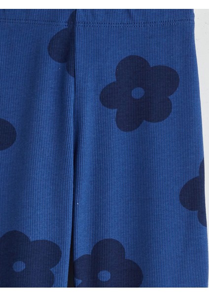 Yeni Sezon Çiçek Desenli Fitilli Kız Çocuk Tayt modelleri