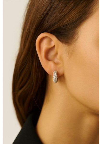 Jasmına Taşlı Halka Küpe fiyatları