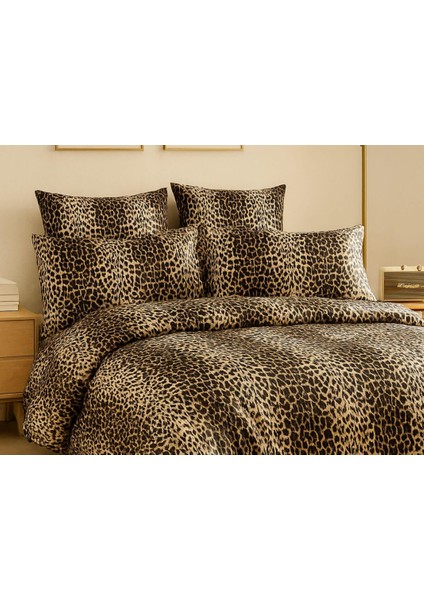 Çift Kişilik Pamuklu Nevresim Takımı Wild Leopard fırsatları