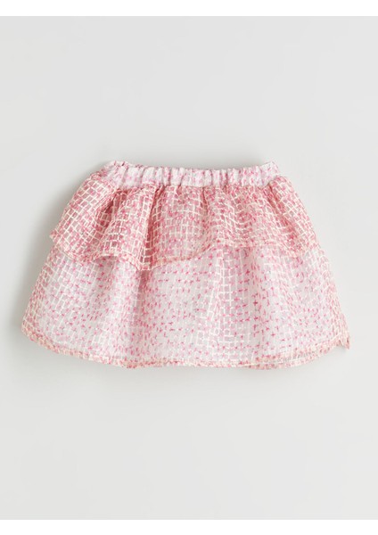 Yeni Sezon Beli Lastikli Çiçekli Kız Çocuk Etek fiyatları