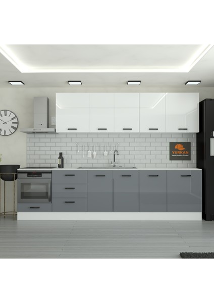 315 cm Mutfak Dolabı Mdf Kapak Tezgah Dahil YRKN315 98