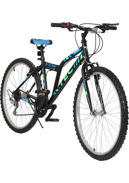 Tec Strong 24" Jant 21 Vites V-Fren Siyah-Mavi Dağ Bisikleti fiyatları