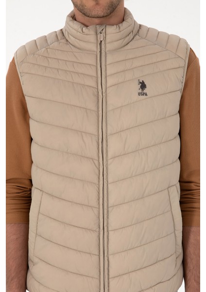 Erkek Koyu Bej Yelek (Dokuma) 50312012-VR088