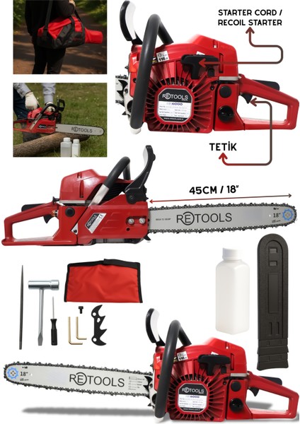 Bordo 55 cc Benzinli Testere