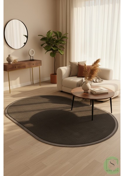 Post/peluş Yıkanabilir Kaymaz Taban Yumşacık Antrasit Saçaklı Modern ve Şık Salon Oturma Odası Mutfak Çocuk Odası Koridor Antre Halısı indirimleri