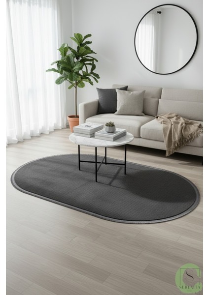 Post/peluş Yıkanabilir Kaymaz Taban Yumşacık Antrasit Saçaklı Modern ve Şık Salon Oturma Odası Mutfak Çocuk Odası Koridor Antre Halısı fiyatları