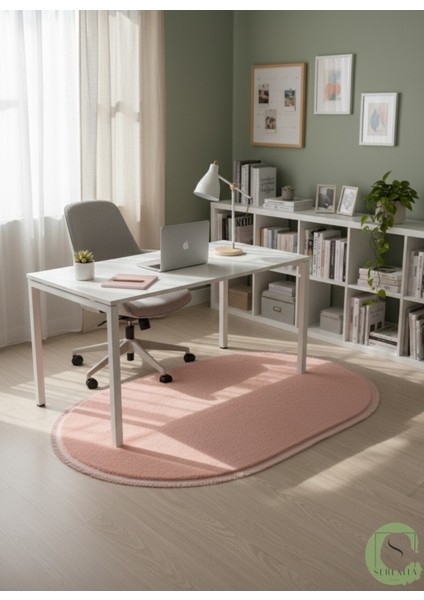 Post/peluş Yıkanabilir Kaymaz Taban Yumşacık Pembe Saçaklı Modern ve Şık Salon Oturma Odası Mutfak Çocuk Odası Koridor Antre Halısı indirimleri