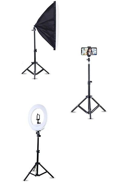 Ally 2 Metre 200CM Işık Ayağı Light Stand+Tripod Ayağı STAND-(5775) - MBN4492-6656 fırsatları